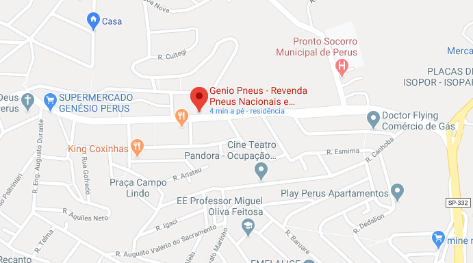 Localização da Gênio Pneus